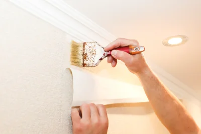 Pose de papier peint à Sanghen — revêtements muraux et toiles de verre